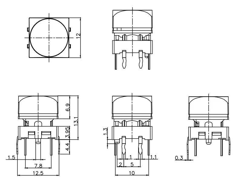 TS15-10W56WTX(12×12mm)-Model TS15-10W56WTX(12×12mm)-Model