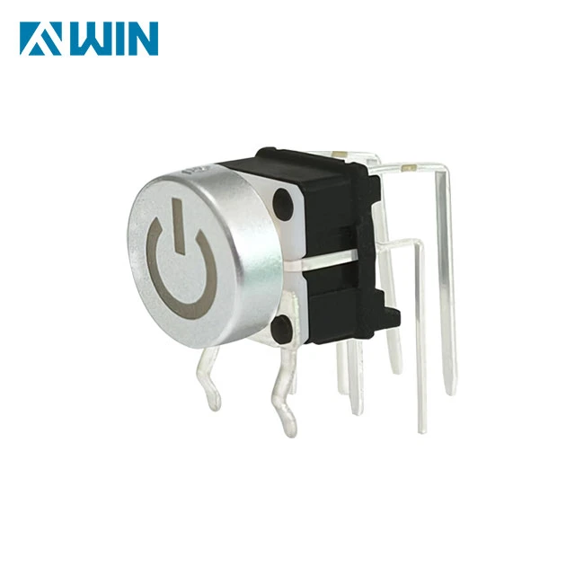 90 degree illuminated tactile switch button